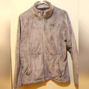 Lilac/grey North Face fleece jacket large